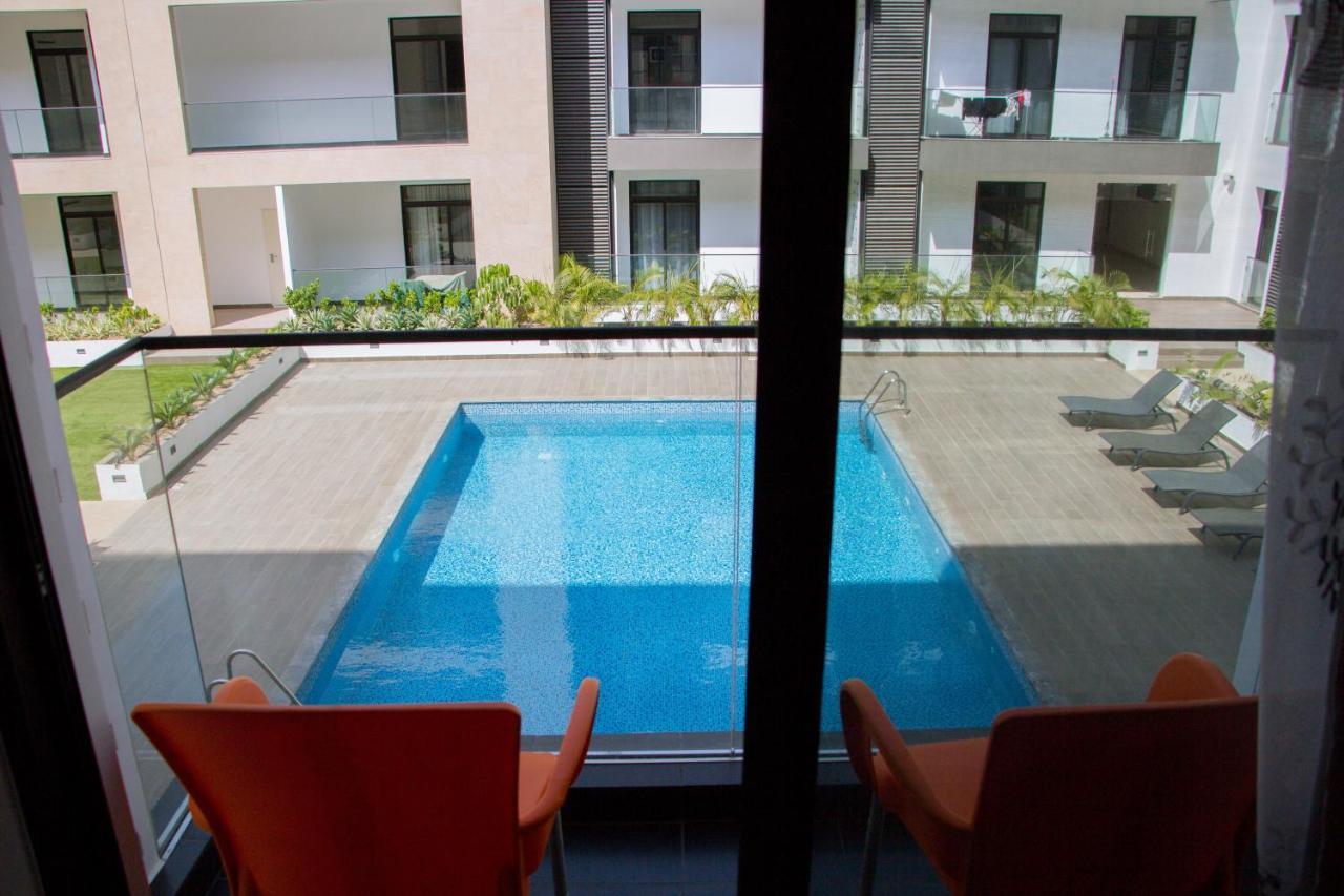 Nicely Furnished Studio With Pool View At Embassy Gardens Apartment Accra Exterior photo